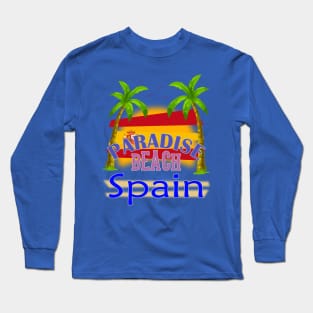 Paradise Beach Spain Vacation Holidays Long Sleeve T-Shirt